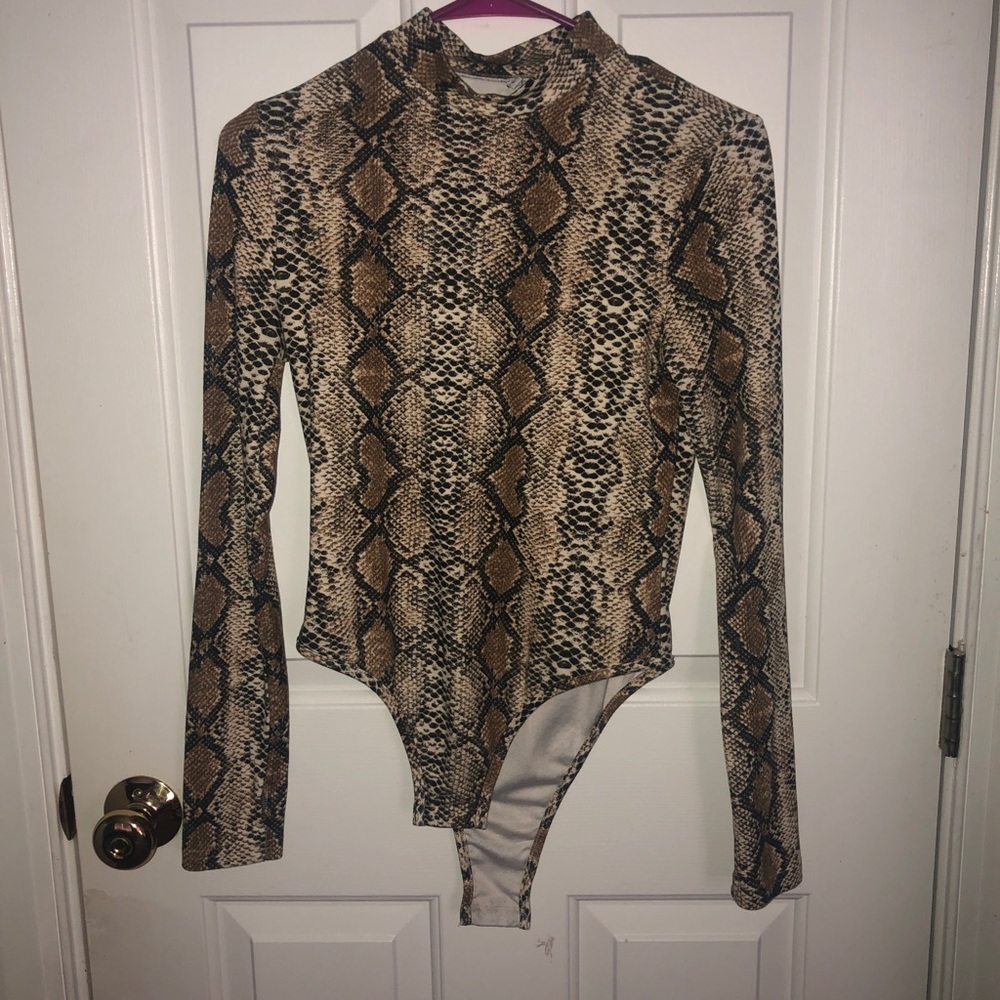 snakeskin body suit